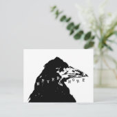 Nevermore Raven von Edgar Allan Poe Postkarte (Stehend Vorderseite)