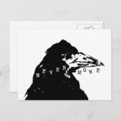 Nevermore Raven von Edgar Allan Poe Postkarte (Vorne/Hinten)