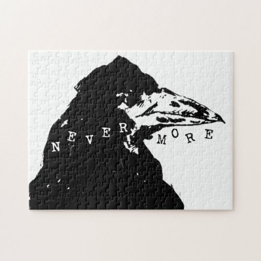 Nevermore Raven von Edgar Allan Poe Puzzle (Horizontal)