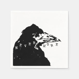 Nevermore Raven von Edgar Allan Poe Serviette