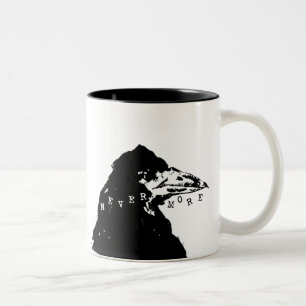 Nevermore Raven von Edgar Allan Poe Zweifarbige Tasse