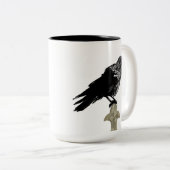 Nevermore Raven Zweifarbige Tasse (VorderseiteRechts)