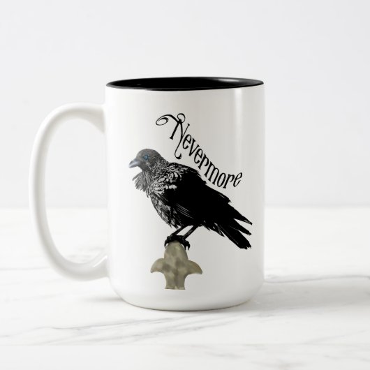 Nevermore Raven Zweifarbige Tasse (Links)