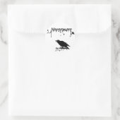 Nevermore Runder Aufkleber (Tasche)