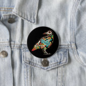 Nevermore Sugar Skull Raven Button (Beispiel)