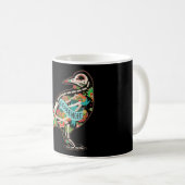 Nevermore Sugar Skull Raven Kaffeetasse (VorderseiteRechts)