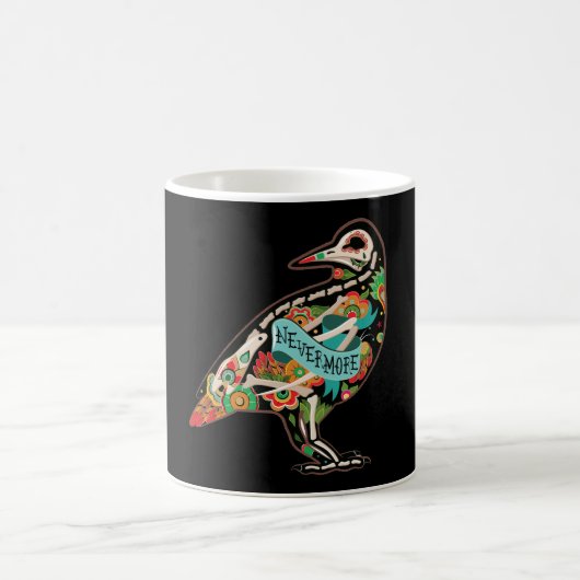 Nevermore Sugar Skull Raven Kaffeetasse (Mittel)