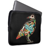 Nevermore Sugar Skull Raven Laptopschutzhülle (Vorne Rechts)