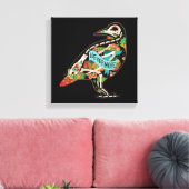 Nevermore Sugar Skull Raven Leinwanddruck (Insitu (Wohnzimmer))