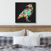 Nevermore Sugar Skull Raven Leinwanddruck (Insitu (Schlafzimmer))