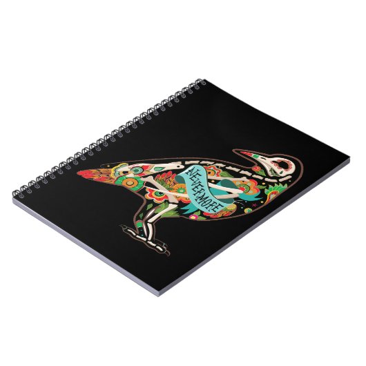 Nevermore Sugar Skull Raven Notizblock (Linke Seite)