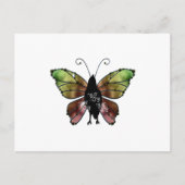 Nevermore x3 Butterfly Raven Postkarte (Vorderseite)