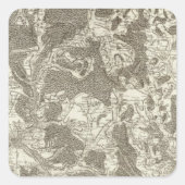 Nevers Quadratischer Aufkleber (Vorderseite)