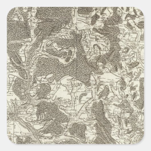 Nevers Quadratischer Aufkleber (Vorderseite)