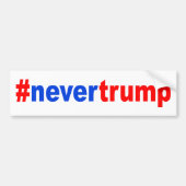 "#nevertrump " autoaufkleber (Vorne)