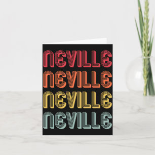 Neville Geschenk Name Personalisiert Lustig Retro Karte