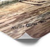 Neville HP Cayley Masked Lapwing Vintag Poster (Ecke)