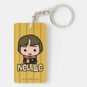 Neville Longbottom Cartoon Art Schlüsselanhänger (Rückseite)