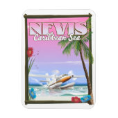 Nevis Holiday Poster. Magnet (Vertikal)