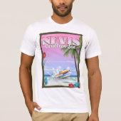 Nevis Holiday Poster. T-Shirt (Vorderseite)