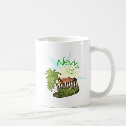 Nevis-Insel Kaffeetasse (Rechts)