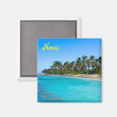 Nevis-Inselmagnet Magnet (Vorderseite/Rückseite)