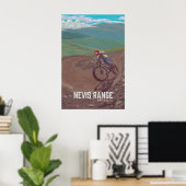 Nevis Range Mountainbike-Reiseposter Poster (Heimbüro)