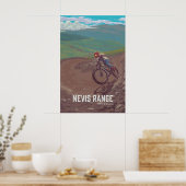 Nevis Range Mountainbike-Reiseposter Poster (Küche)
