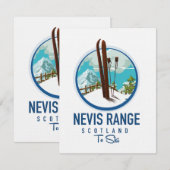 Nevis Range Schottland Ski-Logo (Vorne/Hinten)