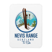 Nevis Range Schottland Ski-Logo Magnet (Vertikal)