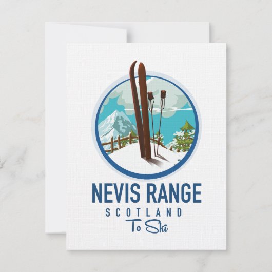Nevis Range scotland Ski Logo (Rückseite)