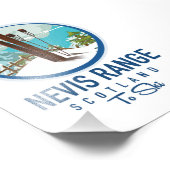Nevis Range scotland Ski Logo Fotodruck (Ecke)