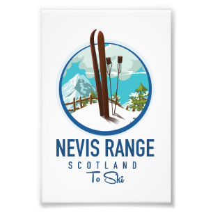 Nevis Range scotland Ski Logo Fotodruck