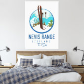 Nevis Range scotland Ski Logo Leinwanddruck (Insitu (Schlafzimmer))