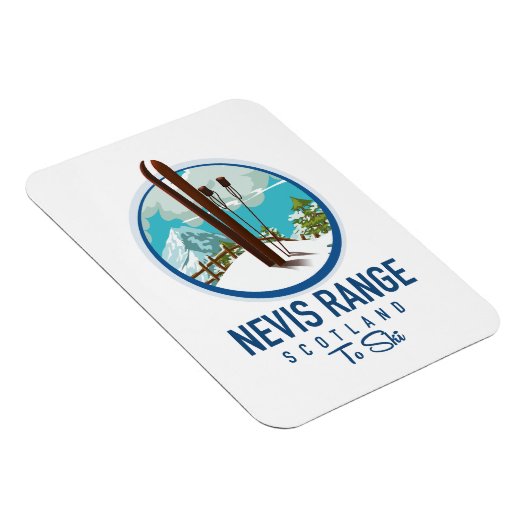 Nevis Range scotland Ski Logo Magnet (Rechte Seite)