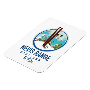 Nevis Range scotland Ski Logo Magnet
