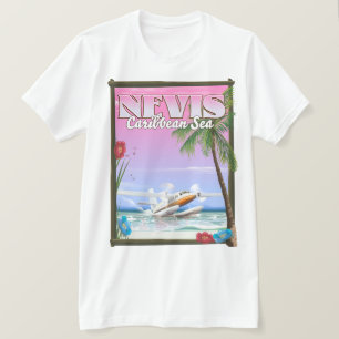 Nevis Urlaubsposter. T-Shirt