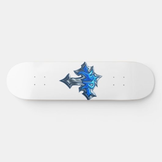 Nevoy Ryder White Board Skateboard (Horizontal)
