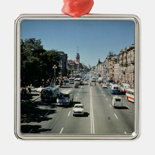 Nevsky Prospekt Ornament Aus Metall (Vorne)