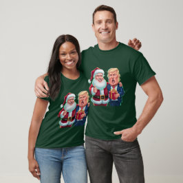 NEW 2024 Weihnachten - Trump und Santa Celebrating T-Shirt