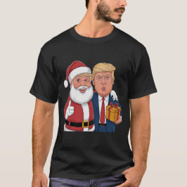NEW 2024 Weihnachten - Trump und Santa Celebrating T-Shirt
