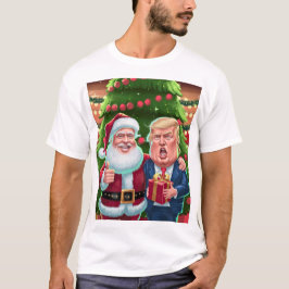 NEW 2024 Weihnachten - Trump und Santa Celebrating T-Shirt