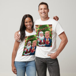 NEW 2024 Weihnachten - Trump und Santa Celebrating T-Shirt