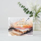 New Address Beach Sunset Sand Dunes Moving Ankündigungspostkarte (Stehend Vorderseite)