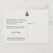 New Address Christmas Holiday Lantern Postcard Postkarte (Rückseite)