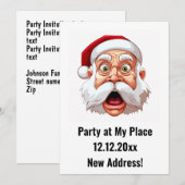 New Address Christmas Party Einladung (Vorne/Hinten)