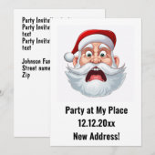 New Address Christmas Party Einladung (Vorne/Hinten)