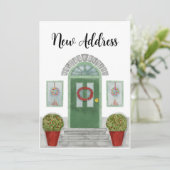 New Address Christmas Zuhause Einladung (Stehend Vorderseite)