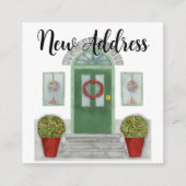 New Address Christmas Zuhause - Einschließungskart Begleitkarte (Vorderseite)