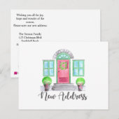 New Address Christmas Zuhause Postkarte (Vorne/Hinten)